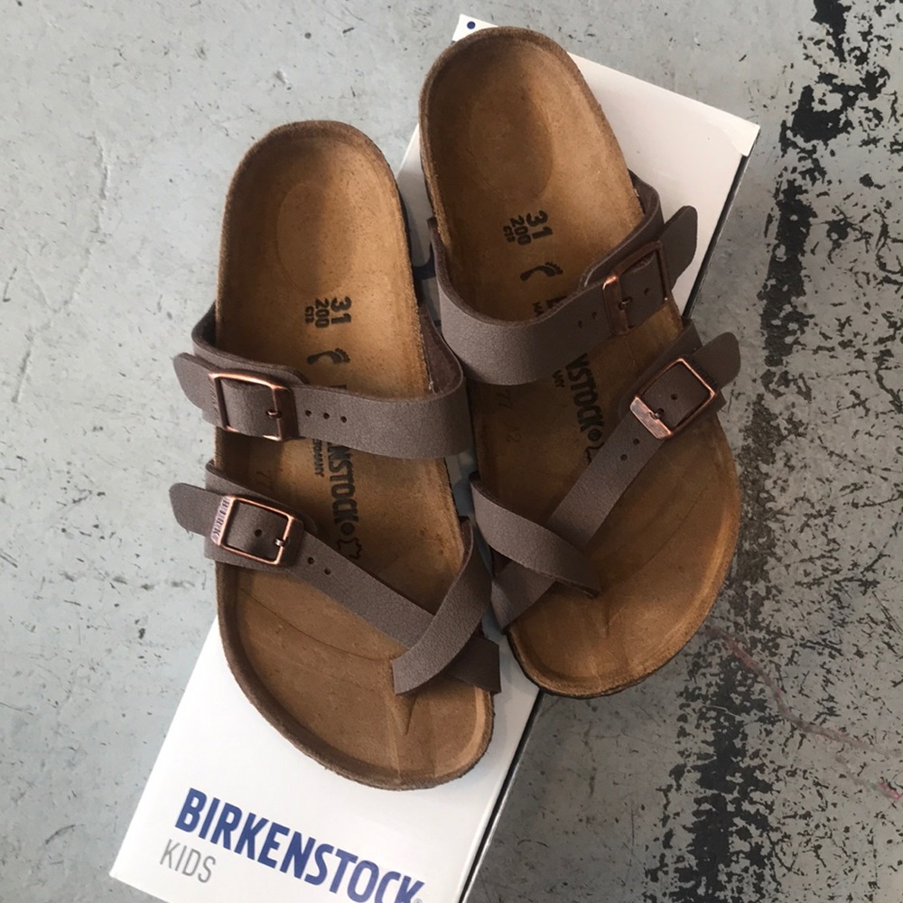 Birkenstock kids Mayari Mocha Brown NIB - Picture 2 of 5